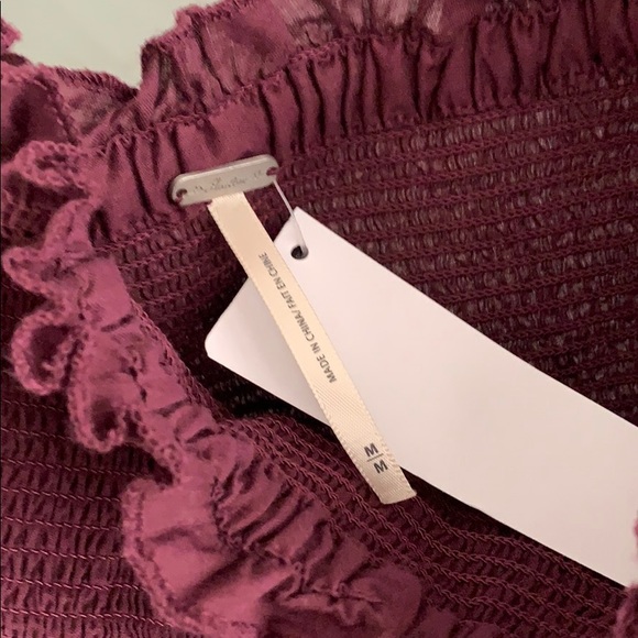 New Off shoulder bergundy dress - Picture 6 of 10